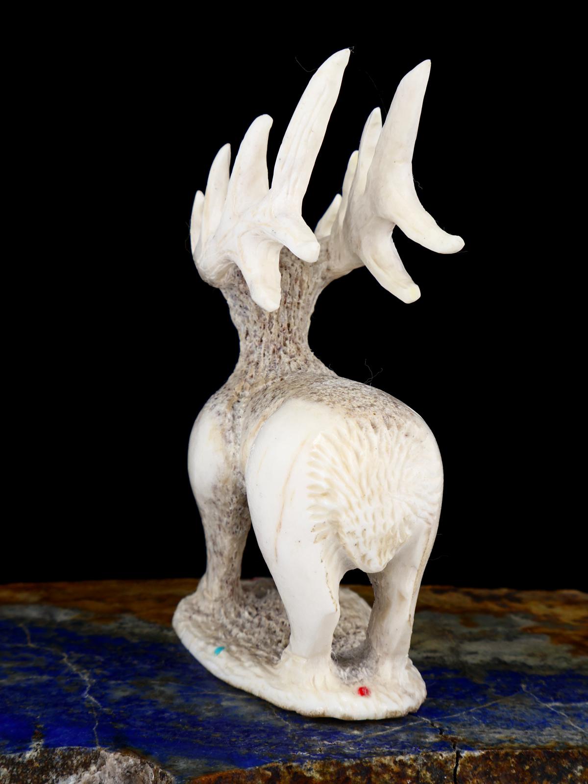Antler Elk Zuni Fetish Carving - PuebloDirect.com