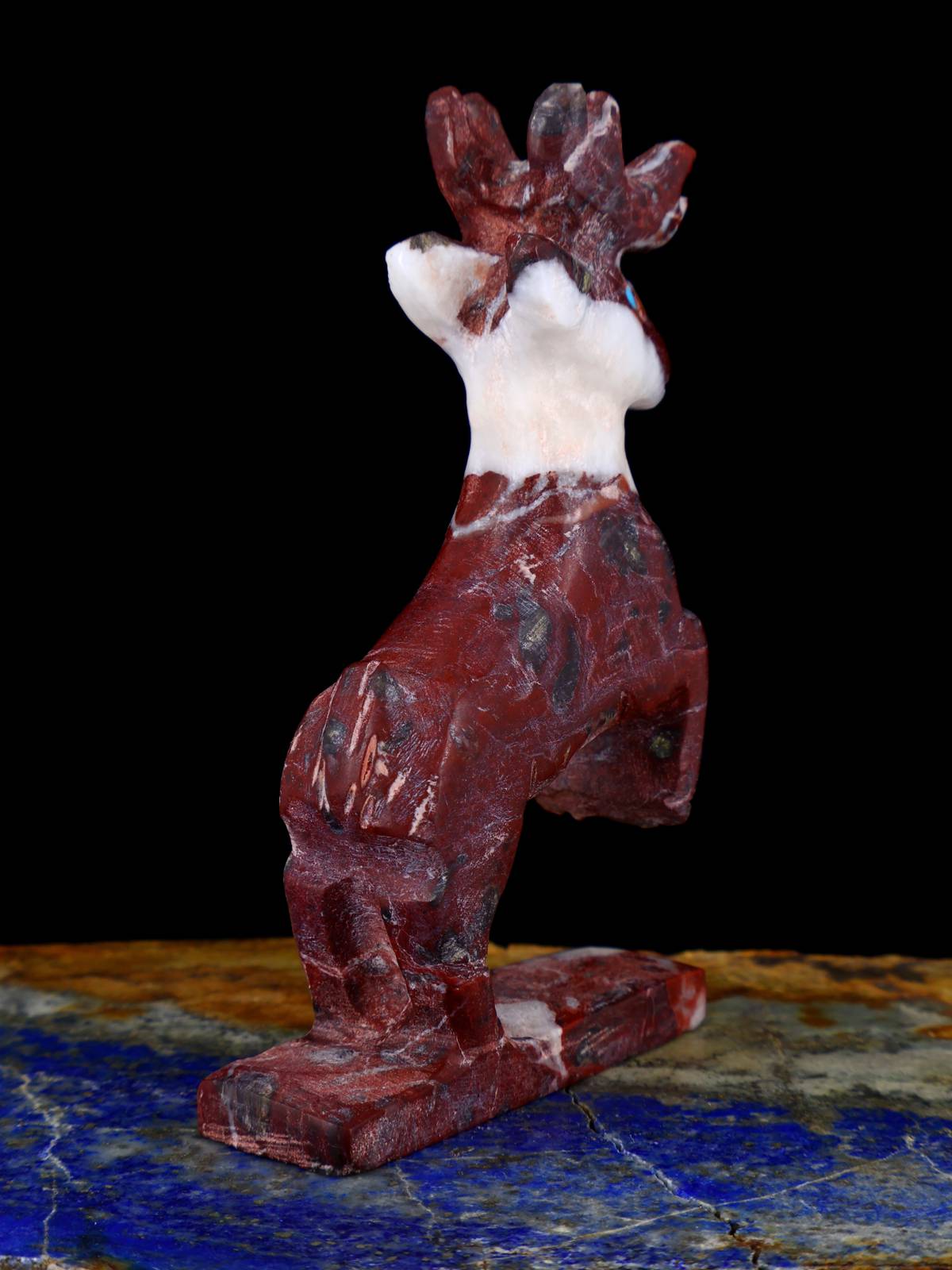 Marble Reindeer Zuni Fetish