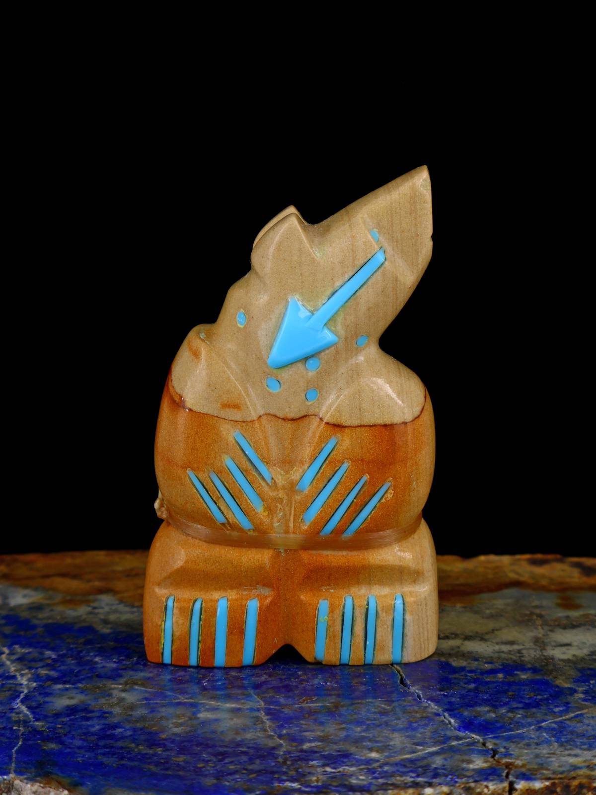Picture Jasper Bear Navajo Stone Carving - PuebloDirect.com
