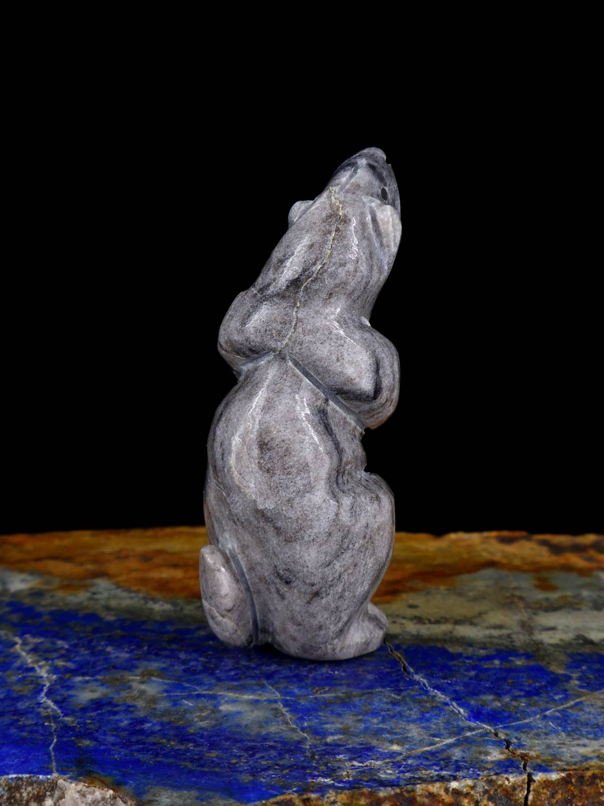 Marble Prairie Dog Navajo Stone Carving - PuebloDirect.com