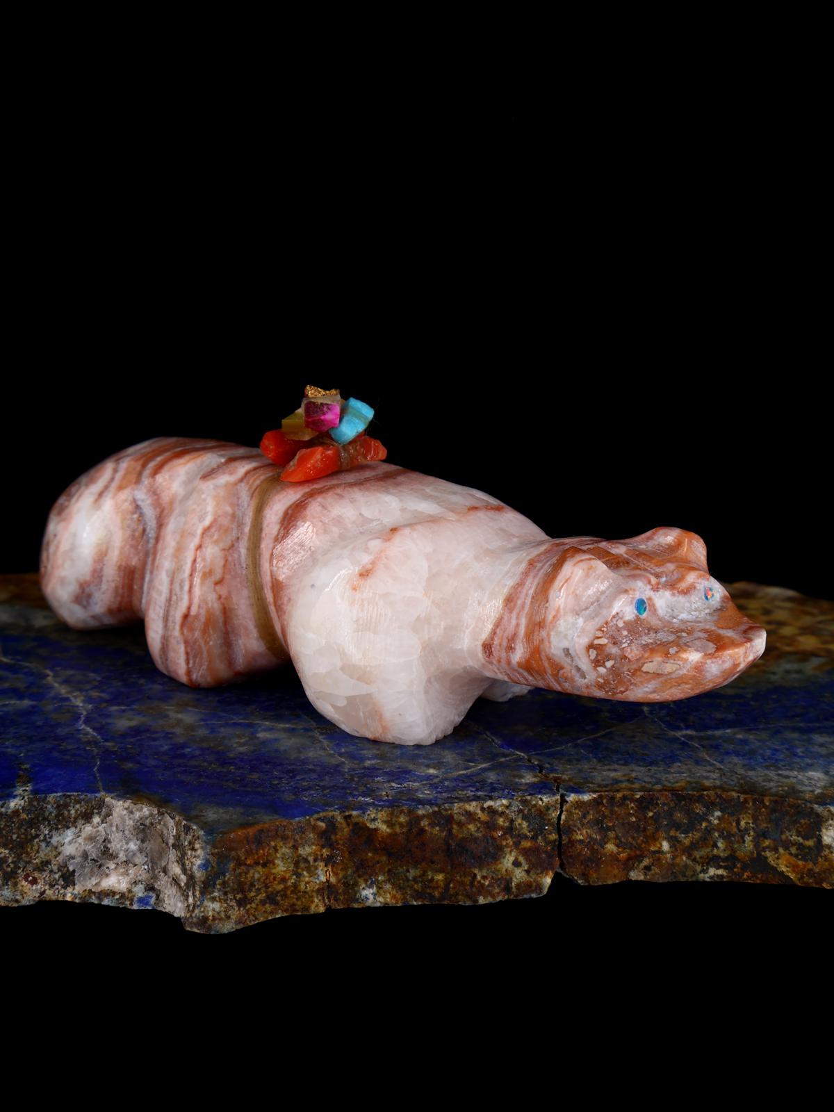 Onyx Wolf Zuni Fetish