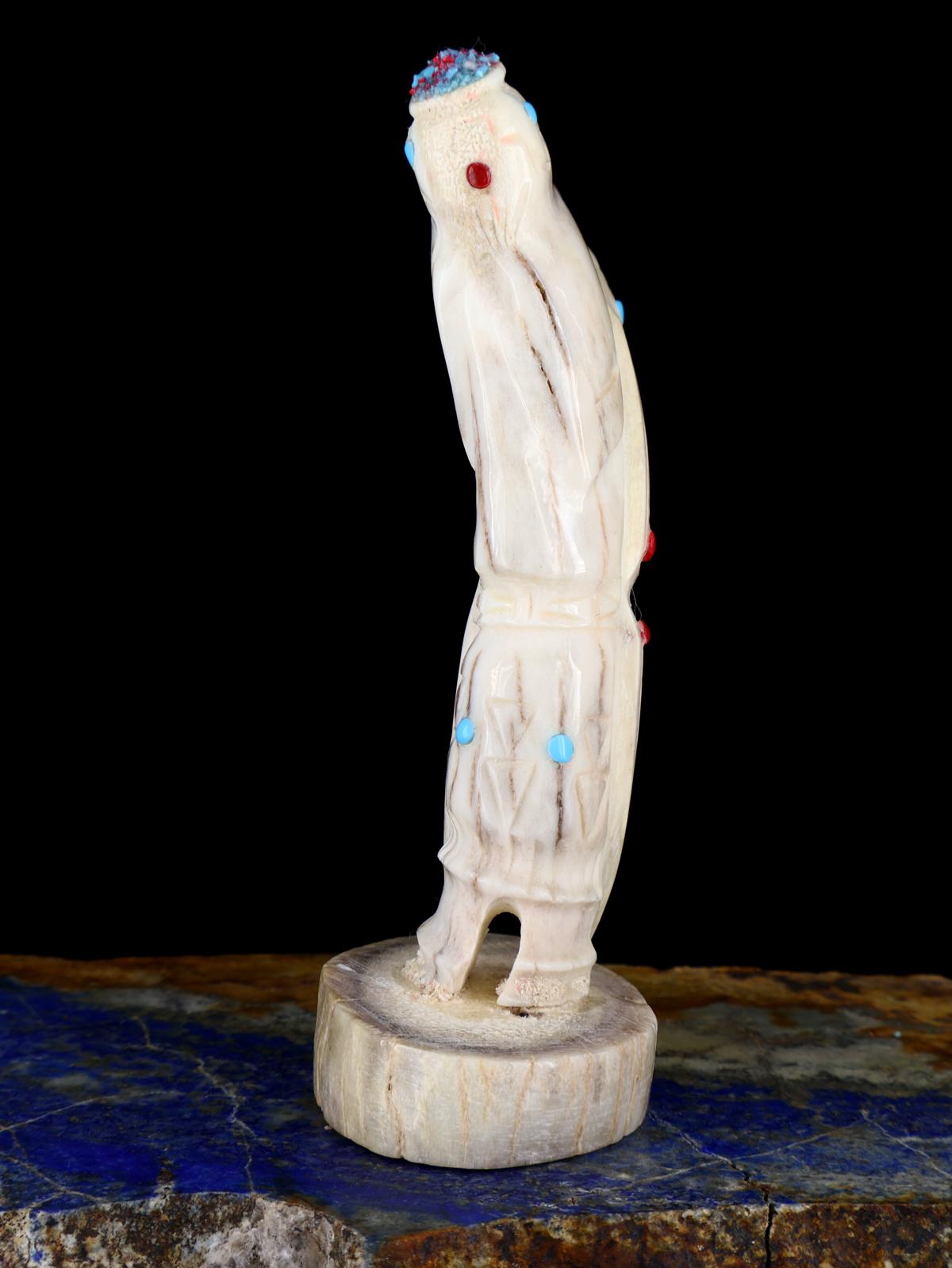 Antler Butterfly Maiden Zuni Fetish Carving