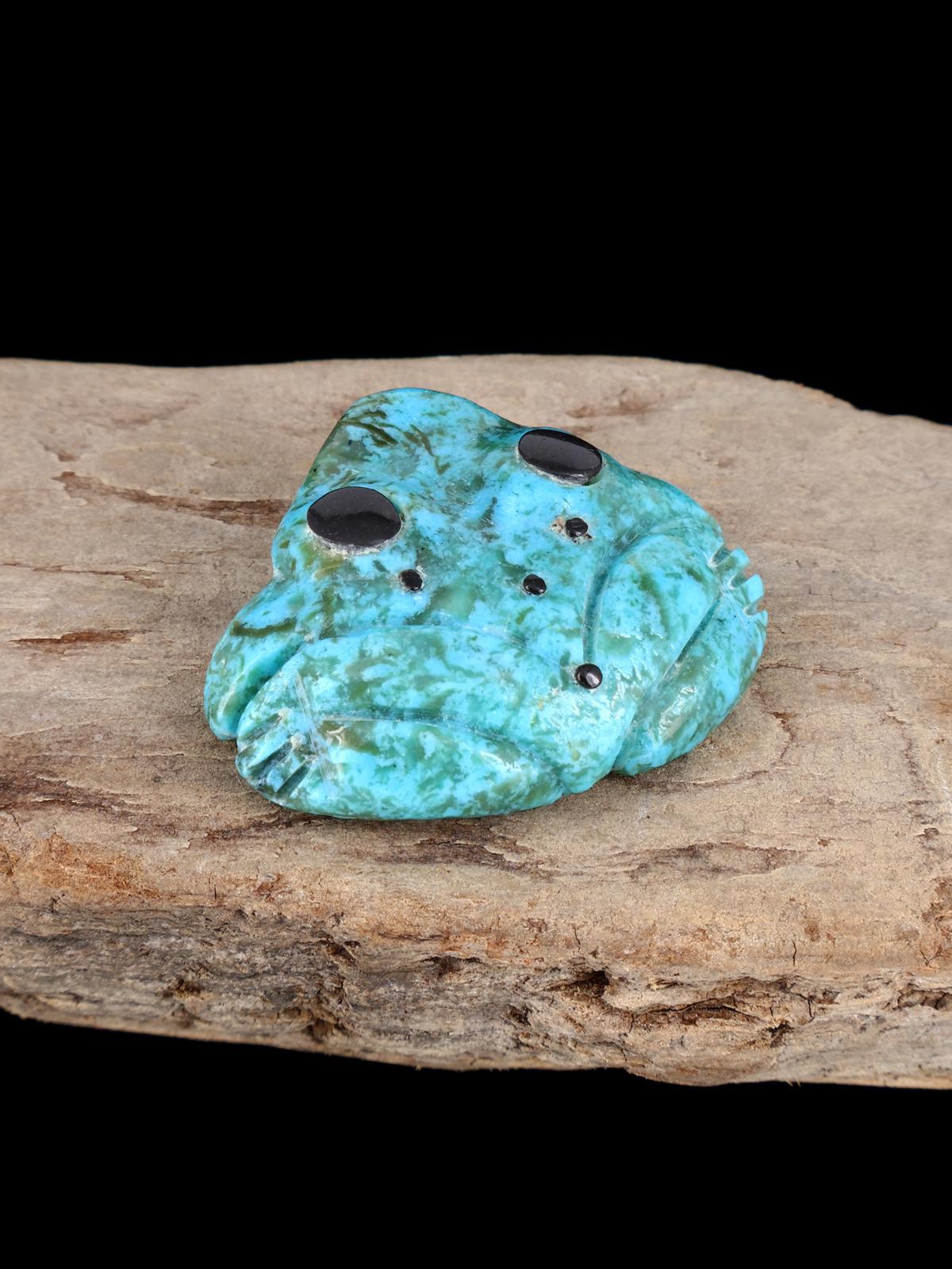 Fétiche Zuni Grenouille Turquoise