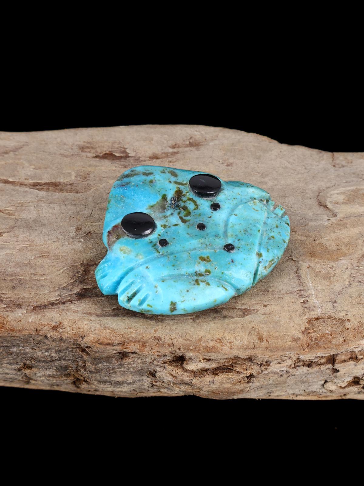Fétiche Zuni Grenouille Turquoise