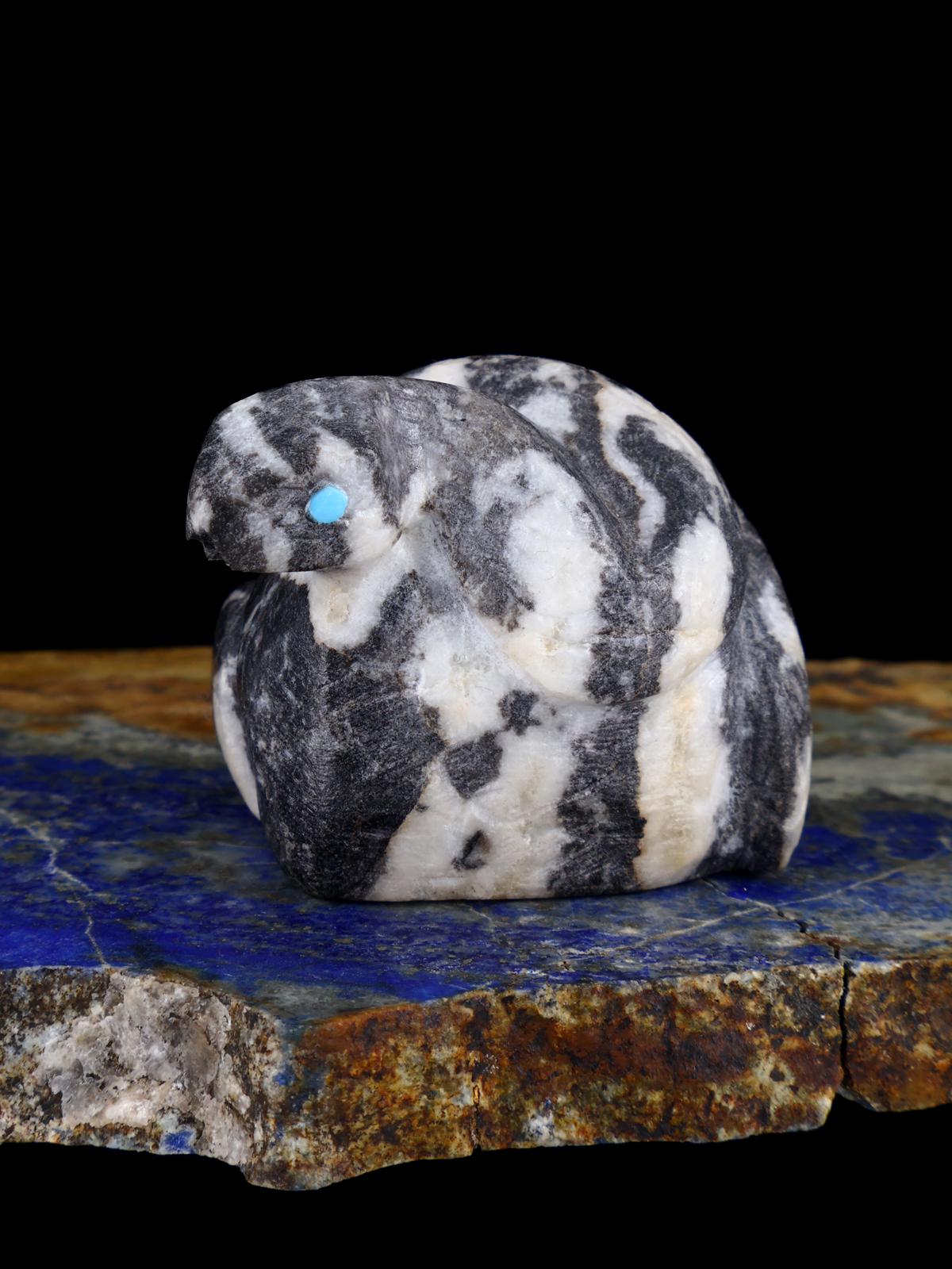 Zebra Marble Snake Zuni Fetish