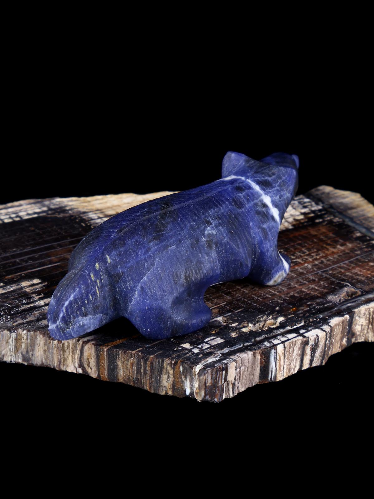 Sodalite Badger Zuni Fetish
