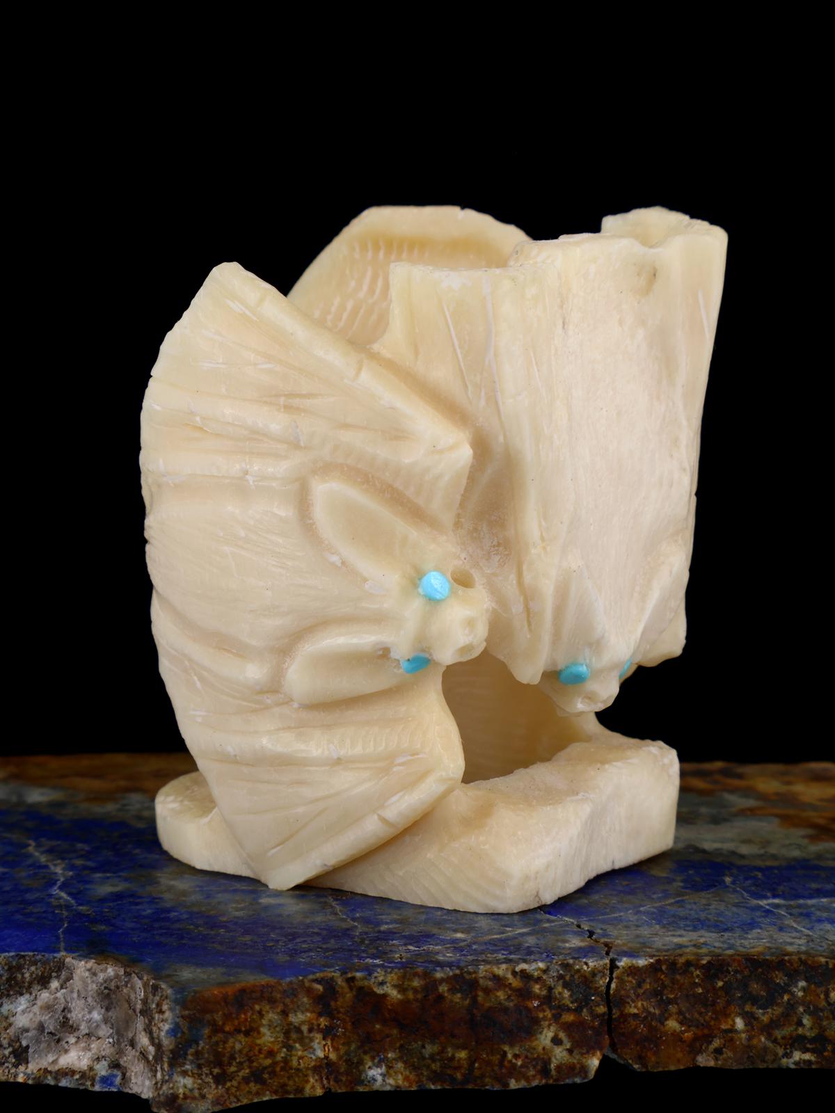 Antler Bat Family Zuni Fetish - PuebloDirect.com