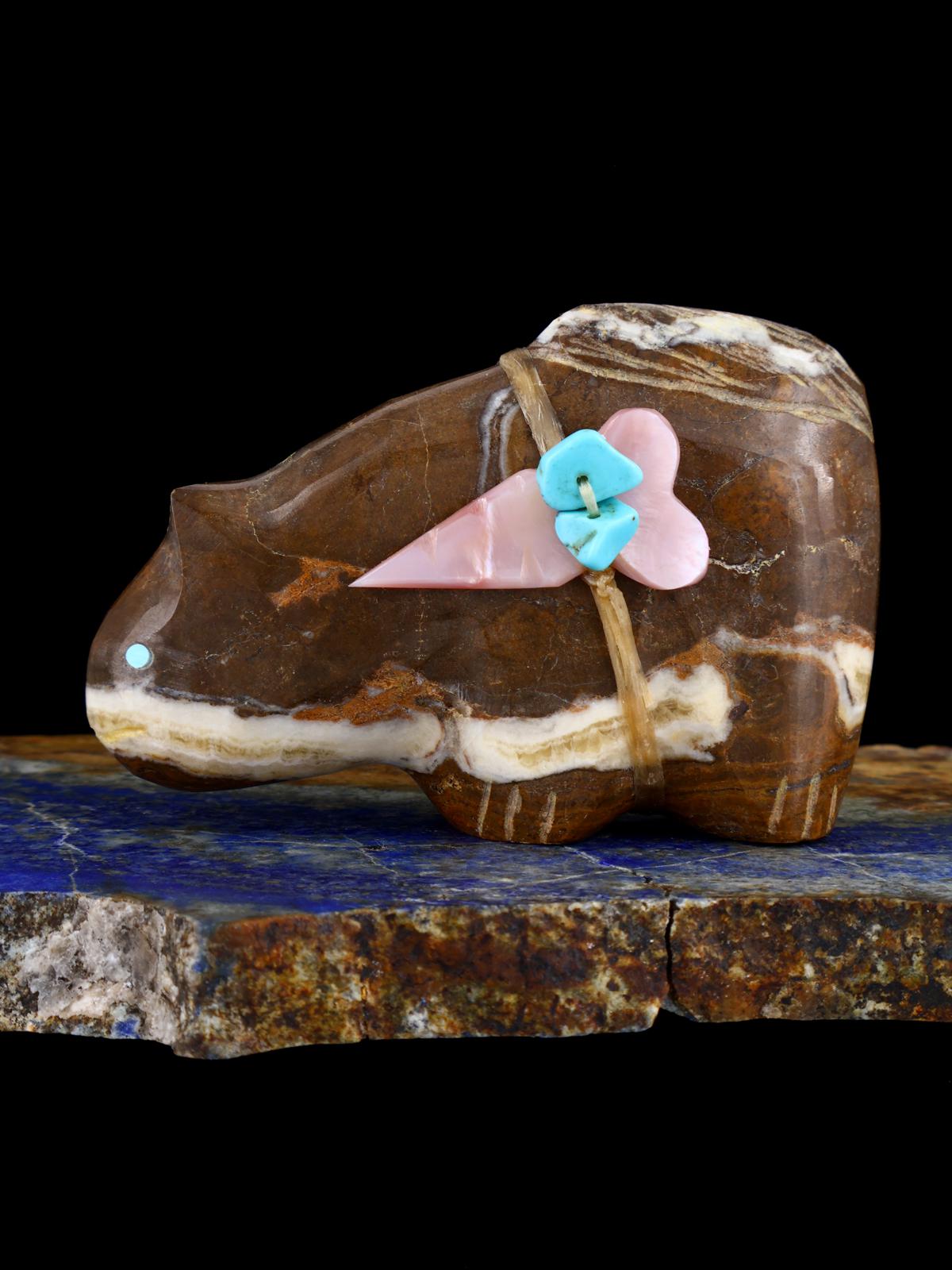 Marble Mountain Lion Zuni Fetish - PuebloDirect.com