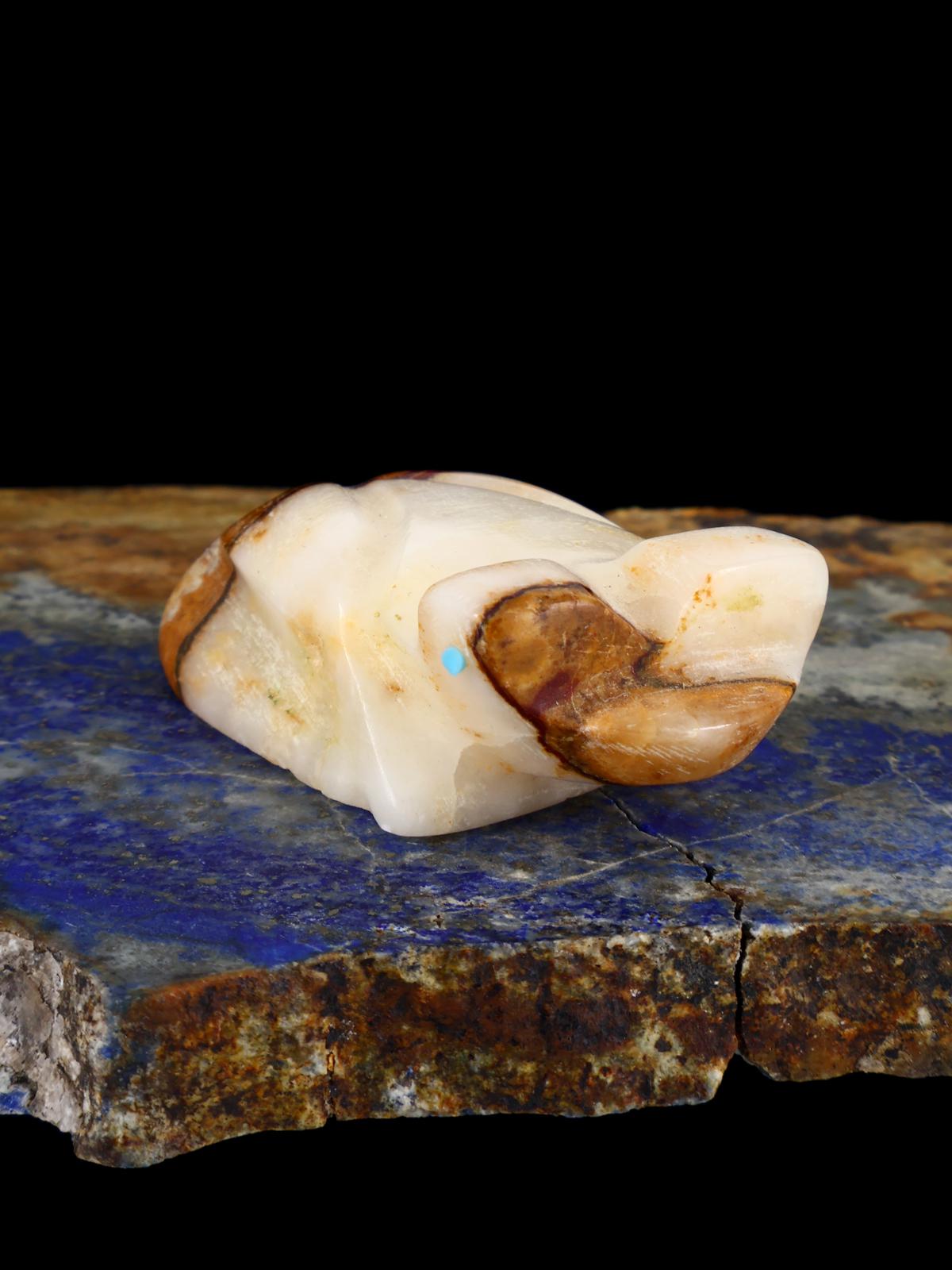 Onyx Frog Zuni Fetish - PuebloDirect.com