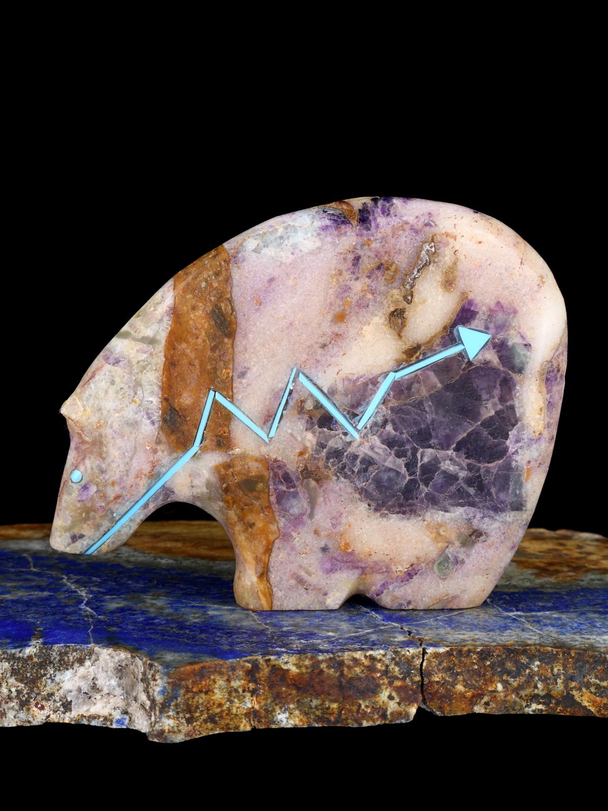 Fluorite Bear Zuni Fetish