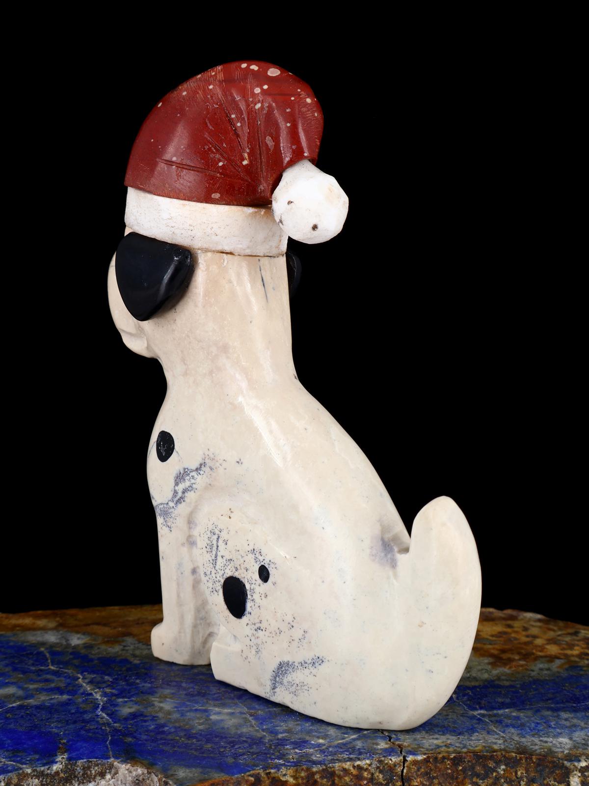 Soapstone Christmas Dalmatian Zuni Fetish