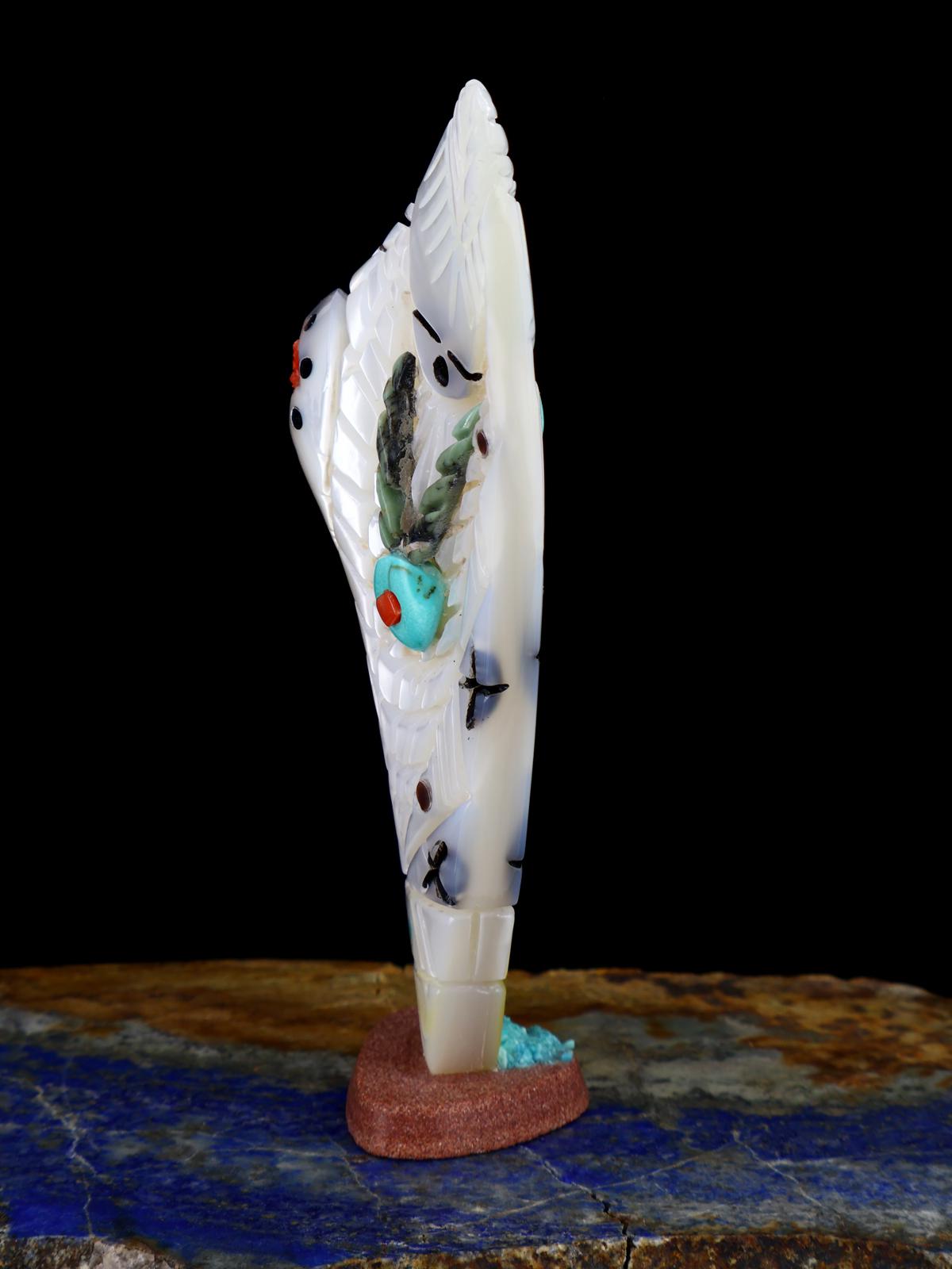 Mother of Pearl Double Maiden Zuni Fetish