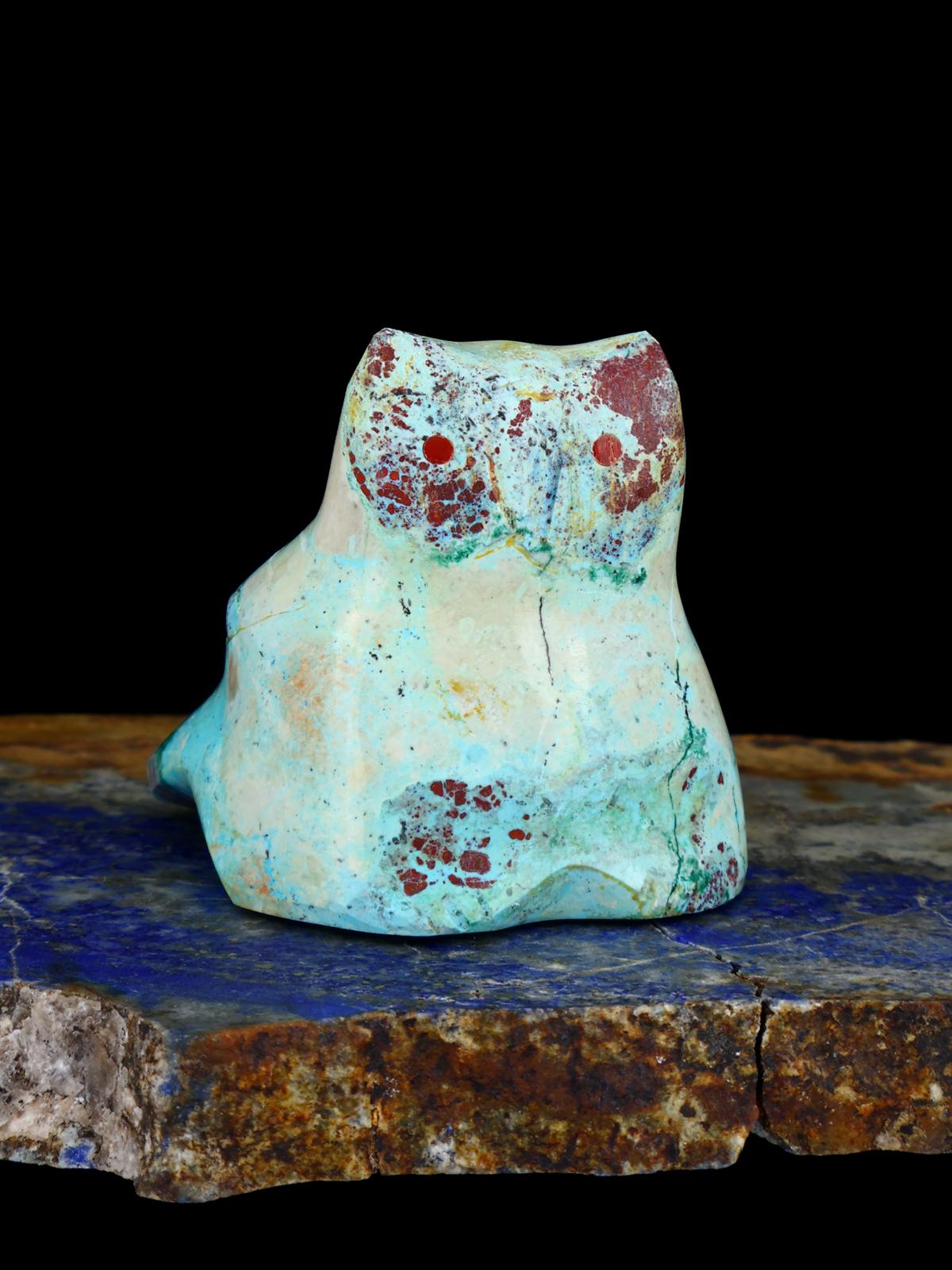 Sodalite Chouette Zuni Fétiche