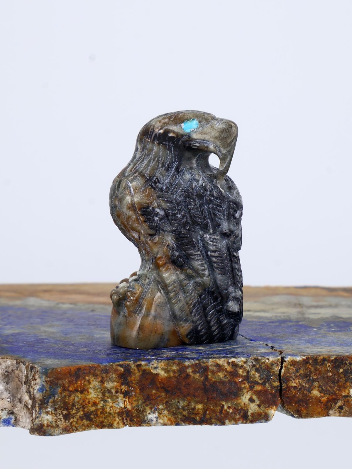 Picasso Búho de Mármol Zuni Fetiche