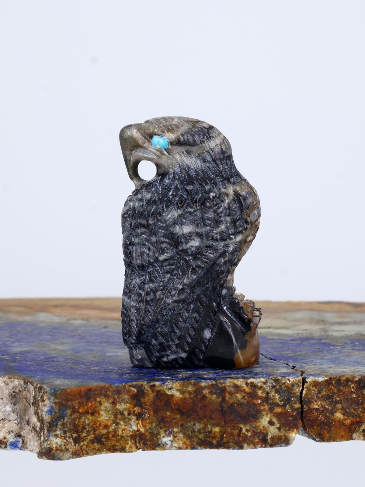 Picasso Búho de Mármol Zuni Fetiche