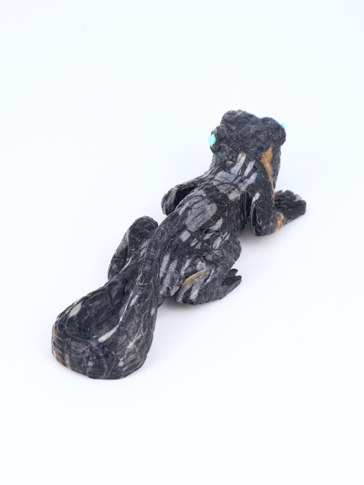 Picasso Marble Lizard Zuni Fetish - PuebloDirect.com