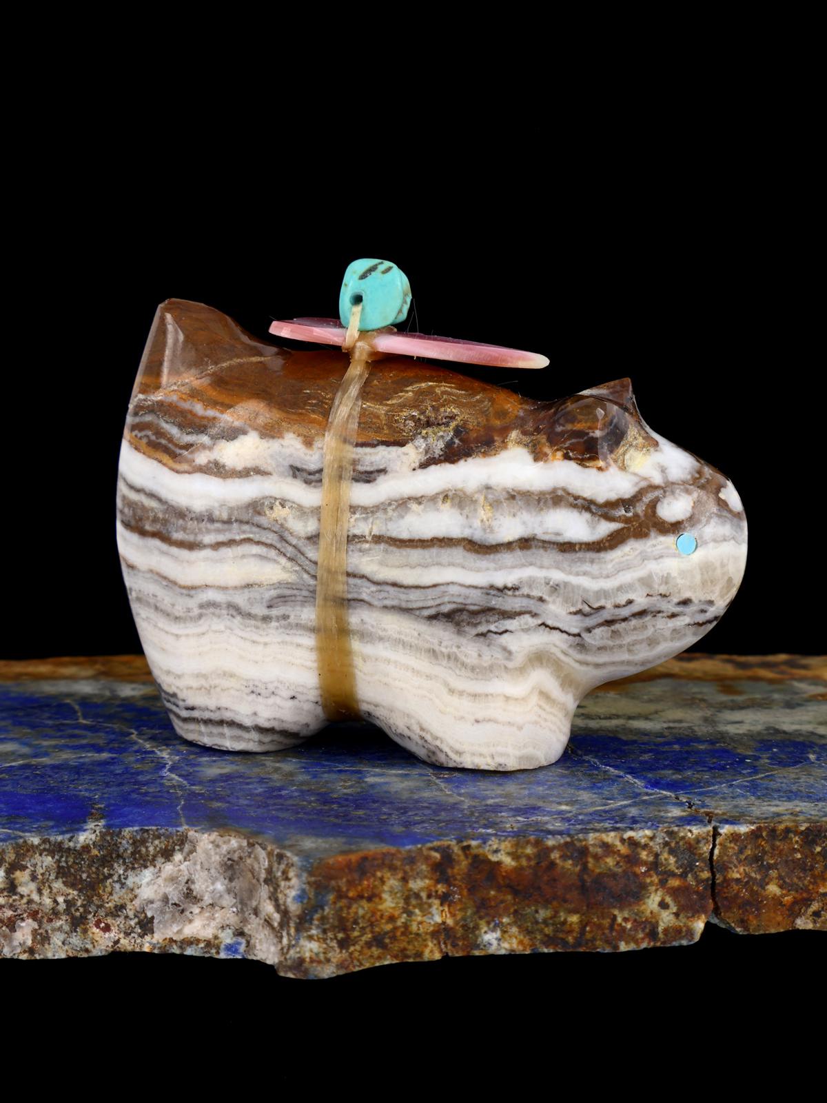 Onyx Bobcat Zuni Fetish