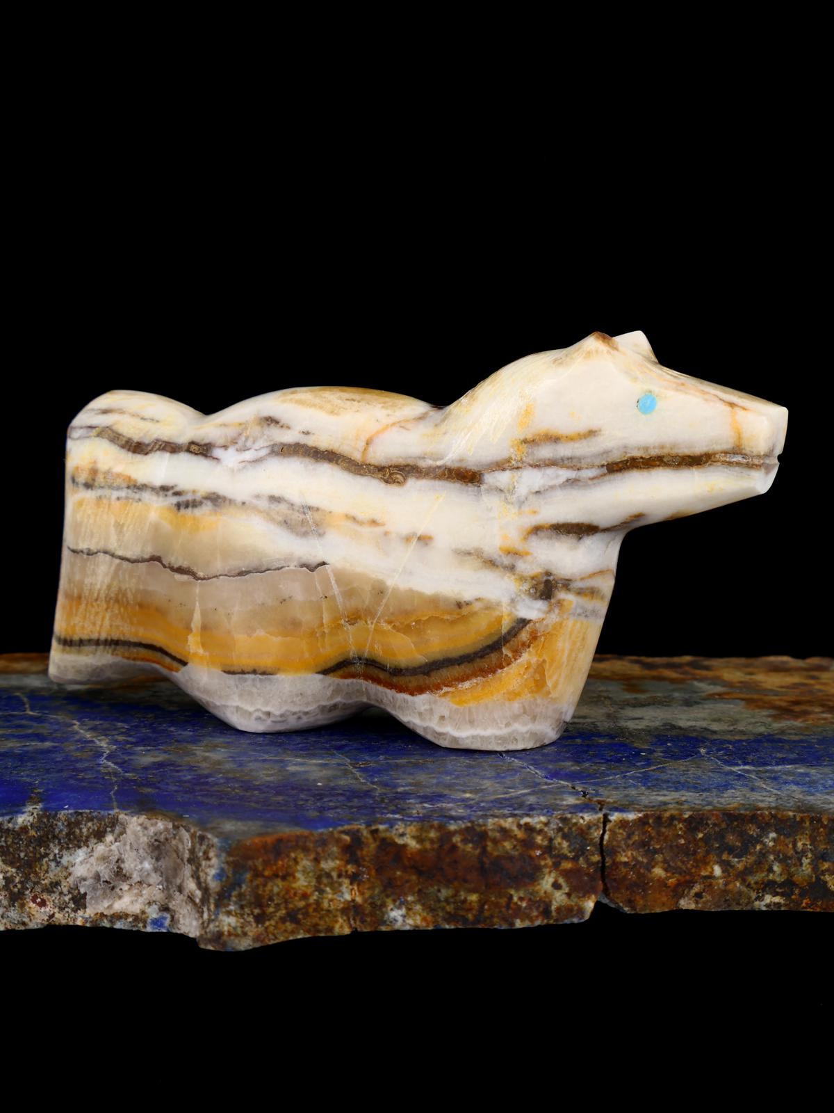 Onyx Horse Zuni Fetish - PuebloDirect.com