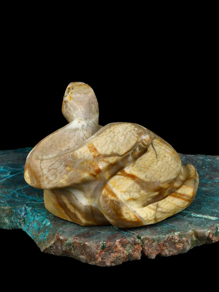 Picasso Marble Snake Zuni Fetish - PuebloDirect.com