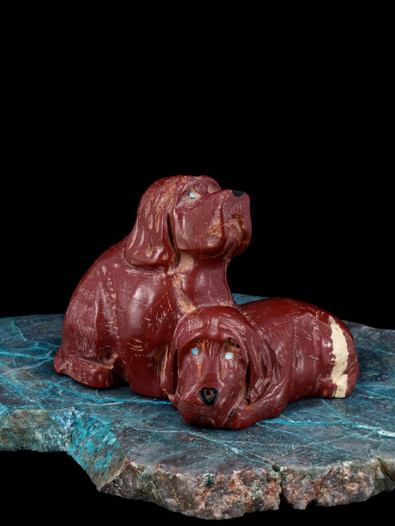 Pipestone Dogs Zuni Fetish - PuebloDirect.com