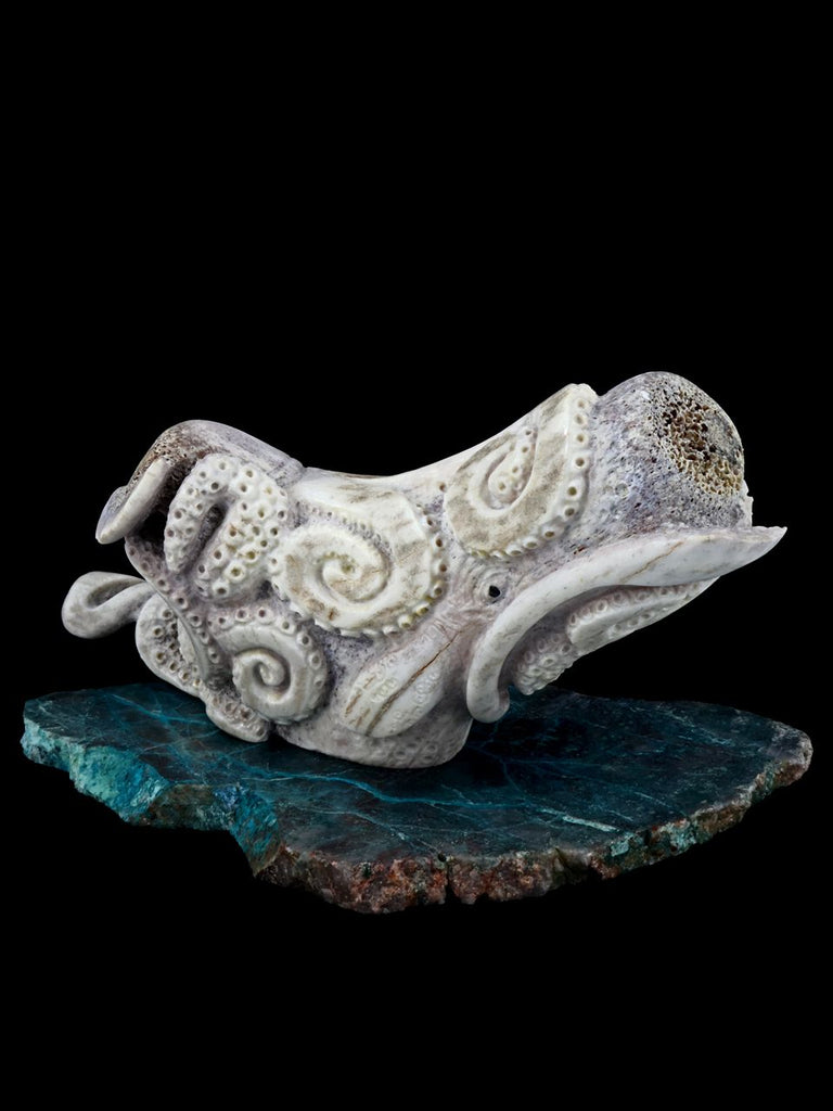Antler Giant Squid Zuni Fetish - PuebloDirect.com
