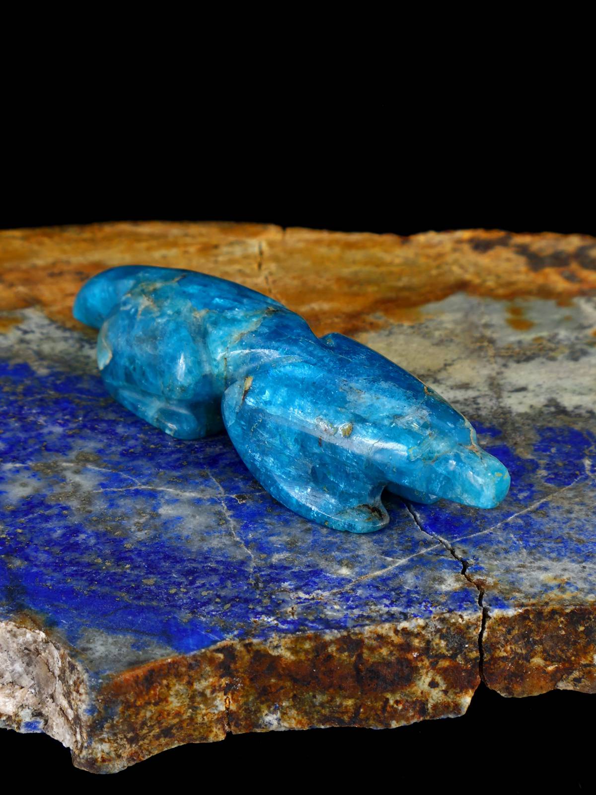 Chrysocolla Mole Zuni Fetish