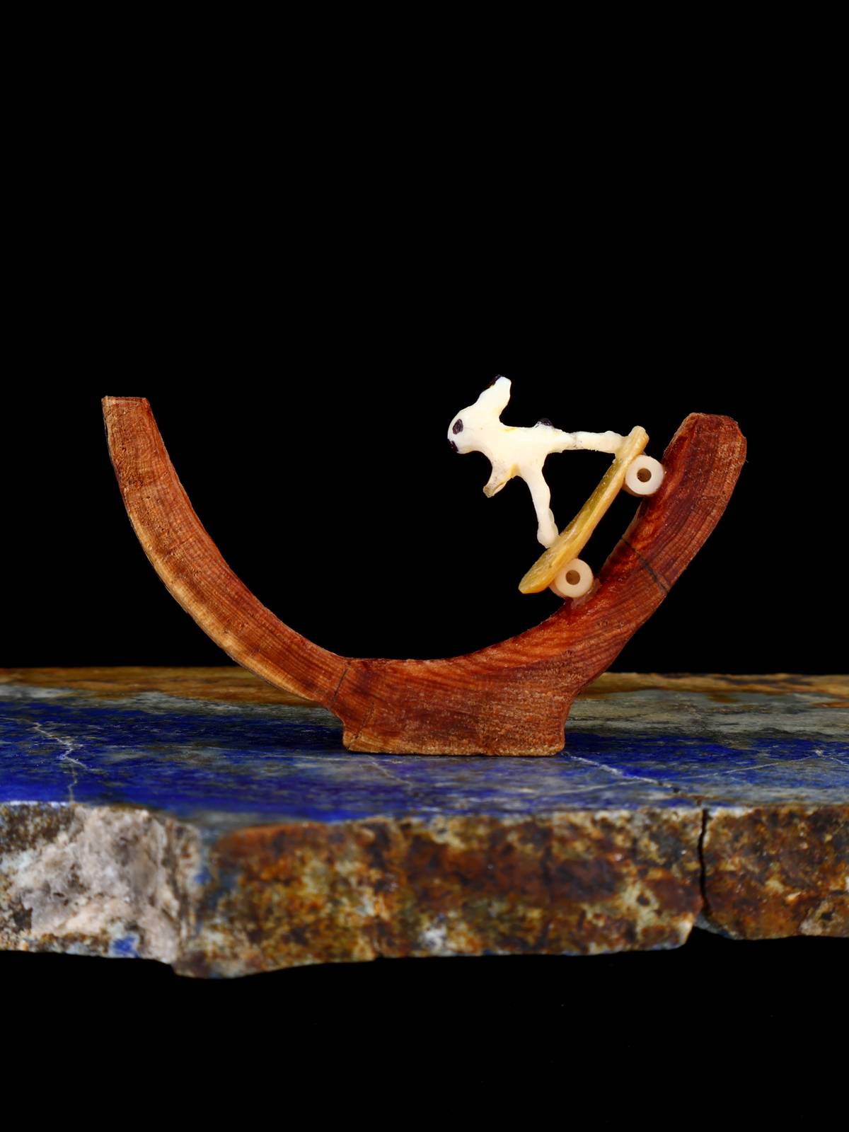 Antler Skateboard Rabbit Zuni Fetish