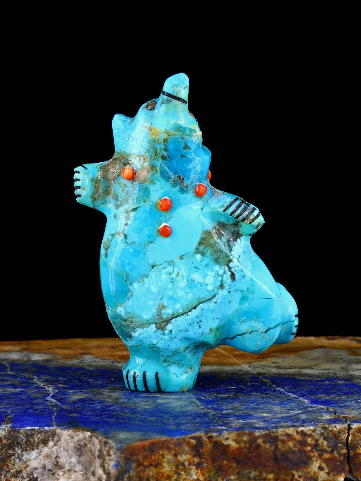 Turquoise Bear Zuni Fetish