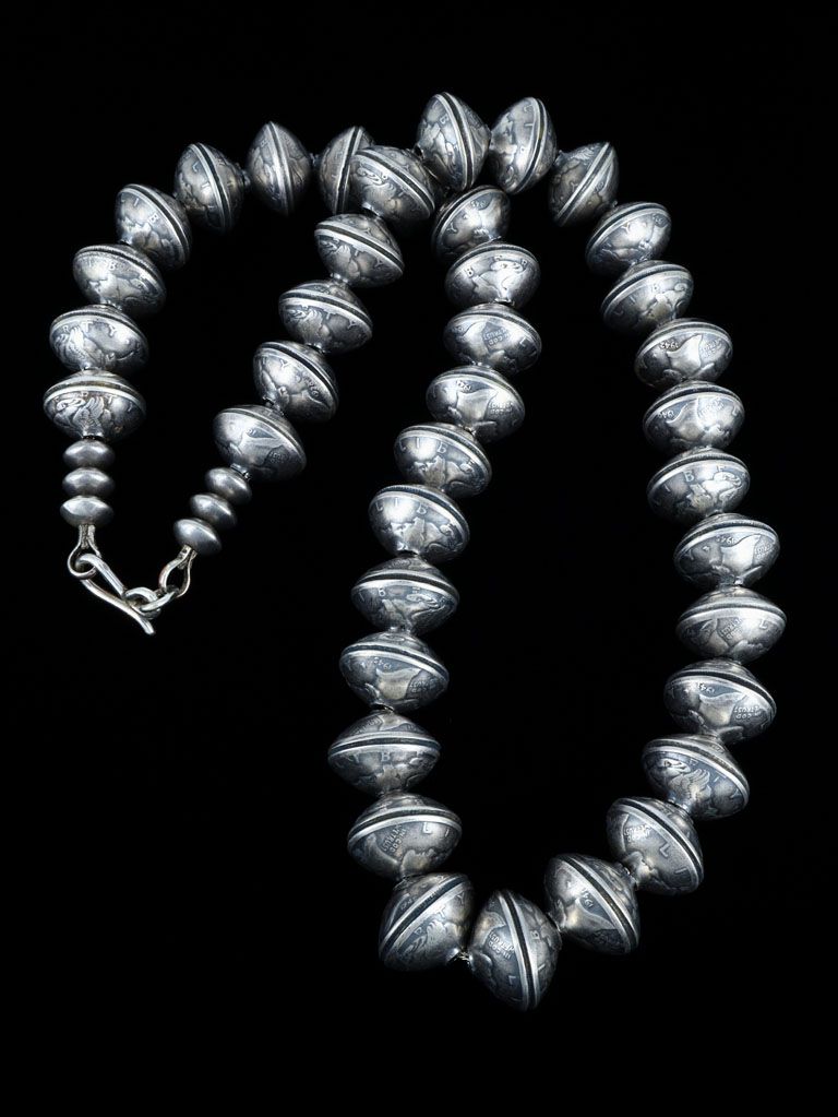 Native American Jewelry Silver Coin Necklace - PuebloDirect.com