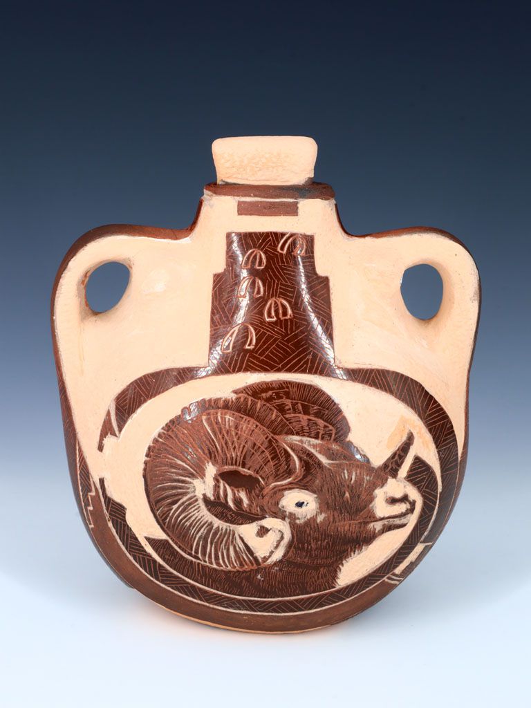 Santa Clara Pueblo Hand Coiled Etched Pottery - PuebloDirect.com