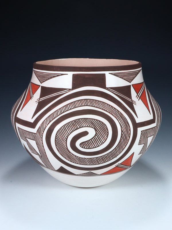 Laguna Pueblo Hand Coiled Pottery Olla - PuebloDirect.com