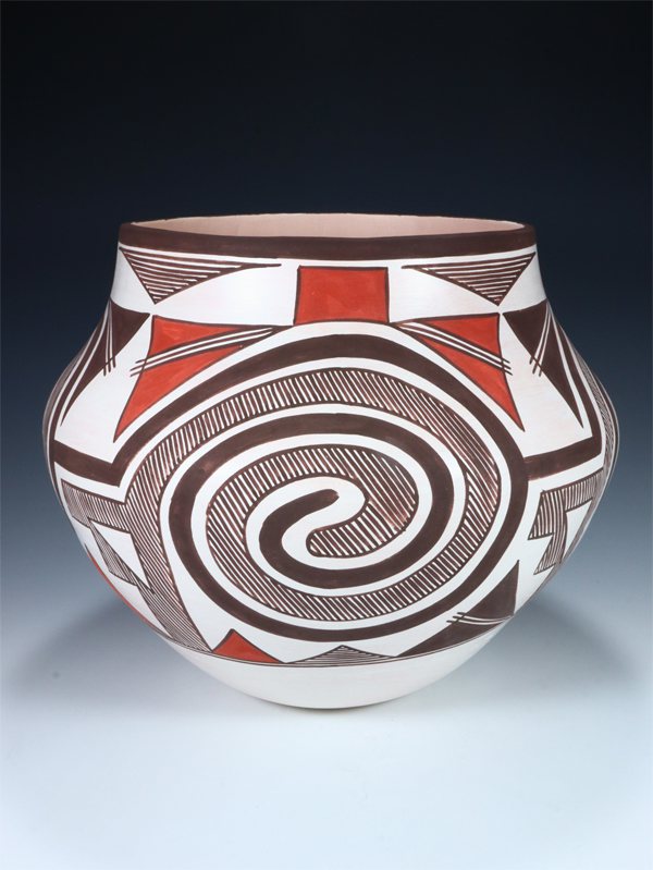 Laguna Pueblo Hand Coiled Pottery Olla - PuebloDirect.com