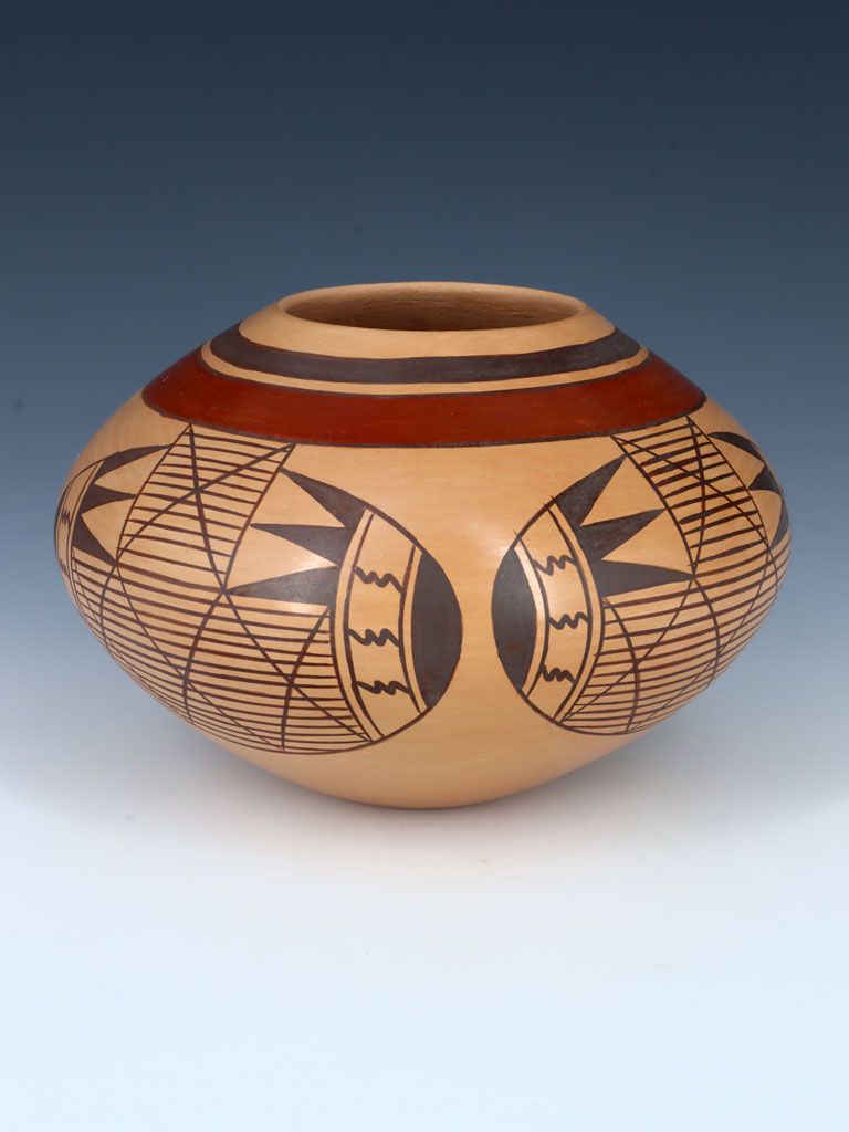 Hopi Hand Coiled Pueblo Pottery Bowl - PuebloDirect.com