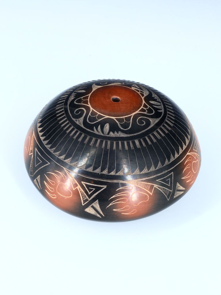Santa Clara Pueblo Hand Coiled Seed Pot - PuebloDirect.com