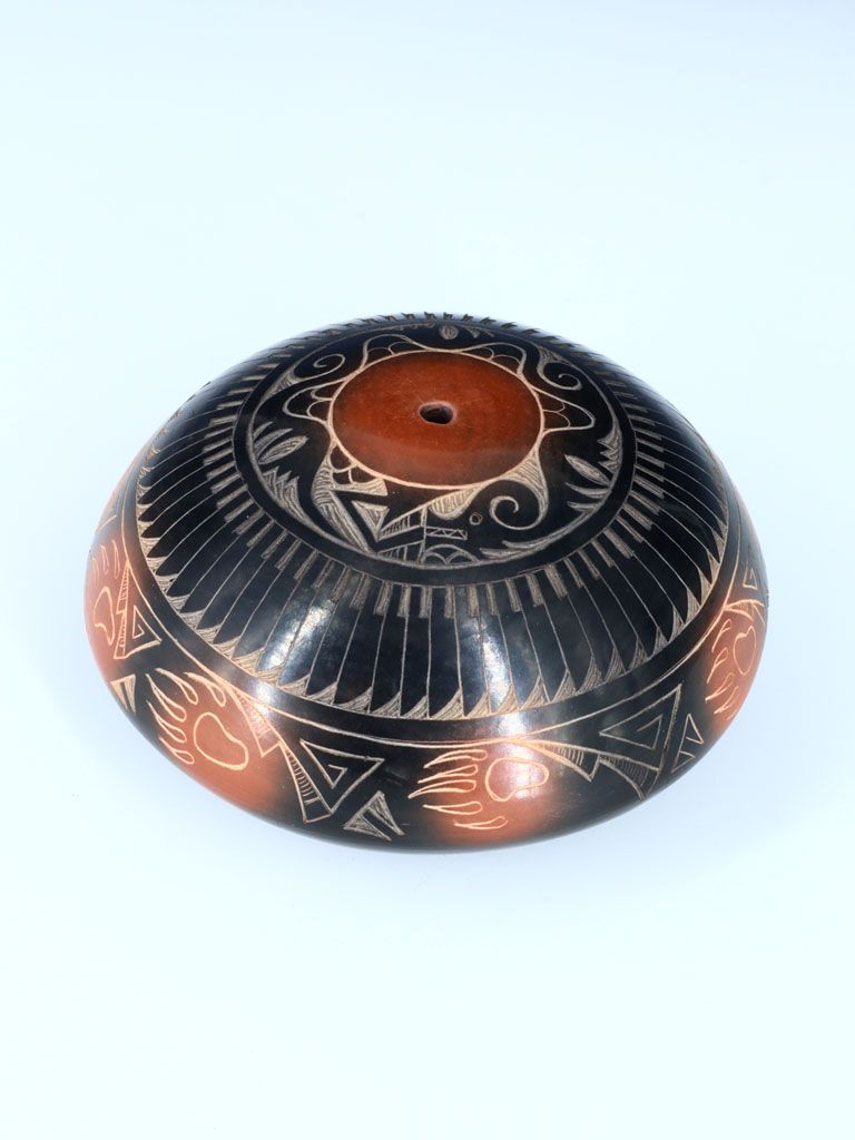 Santa Clara Pueblo Hand Coiled Seed Pot - PuebloDirect.com