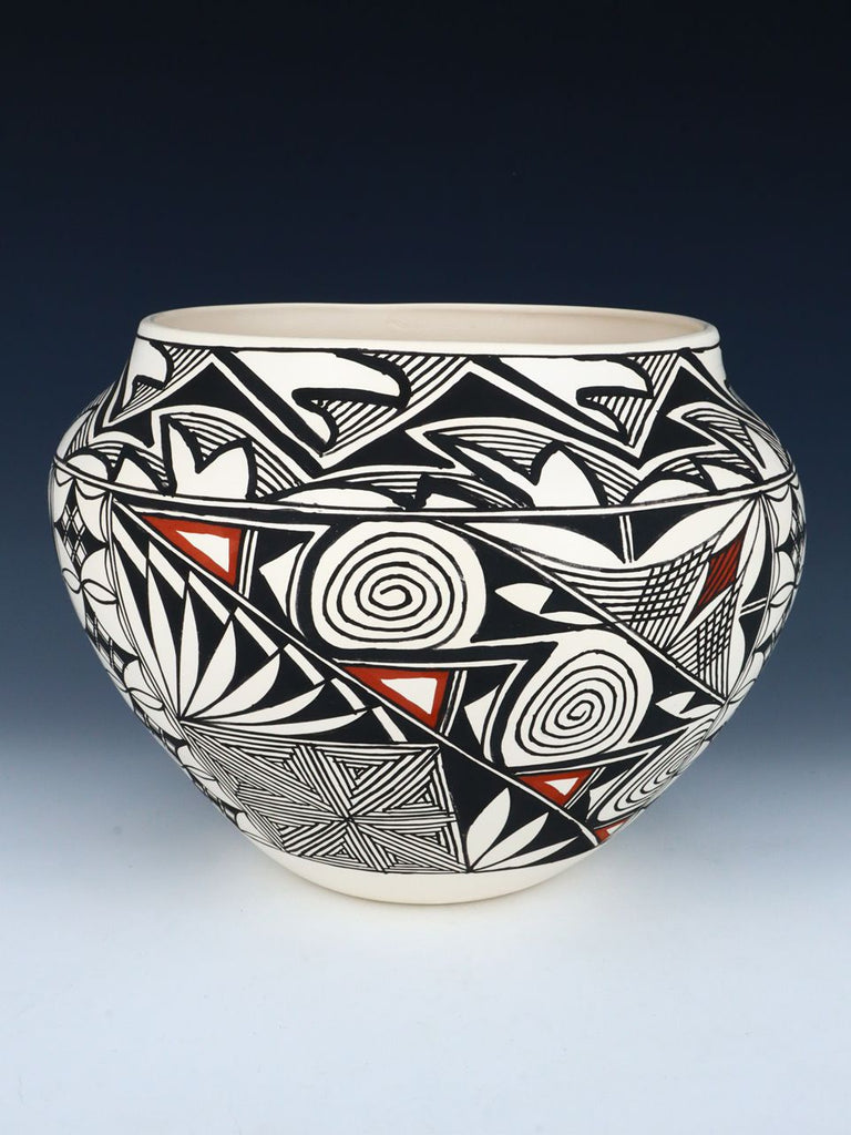 Acoma Pueblo Handpainted Pottery Bowl - PuebloDirect.com