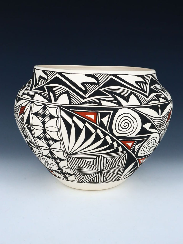 Acoma Pueblo Handpainted Pottery Bowl - PuebloDirect.com