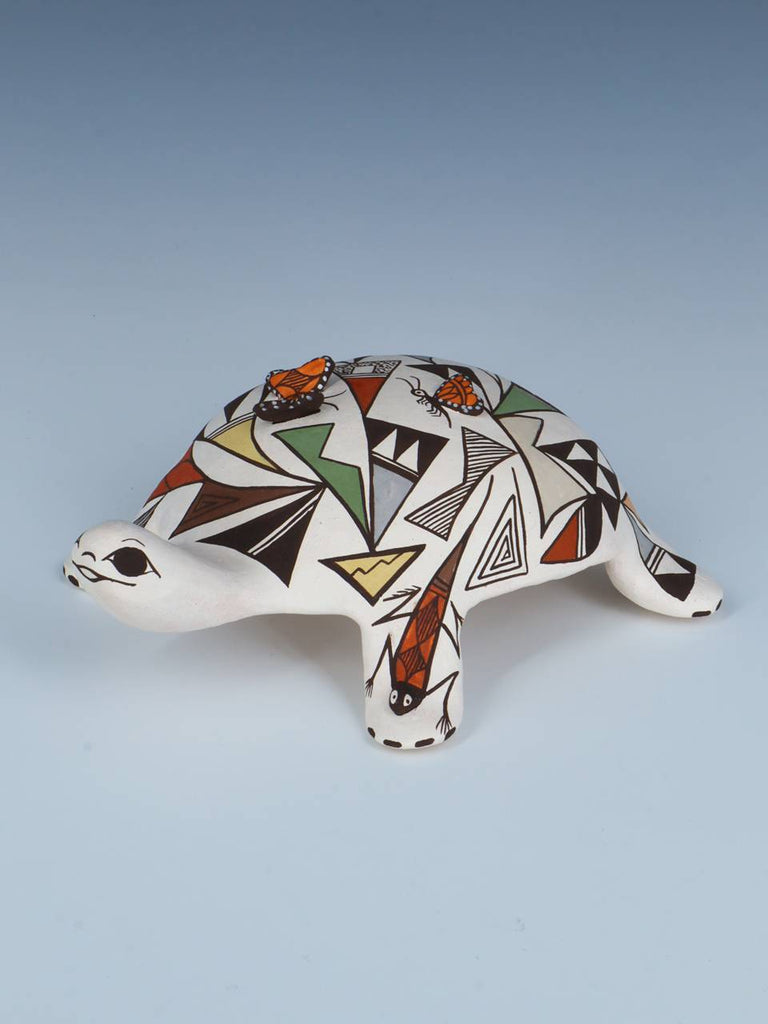 Acoma Pueblo Hand Made Pottery Turtle Storyteller - PuebloDirect.com