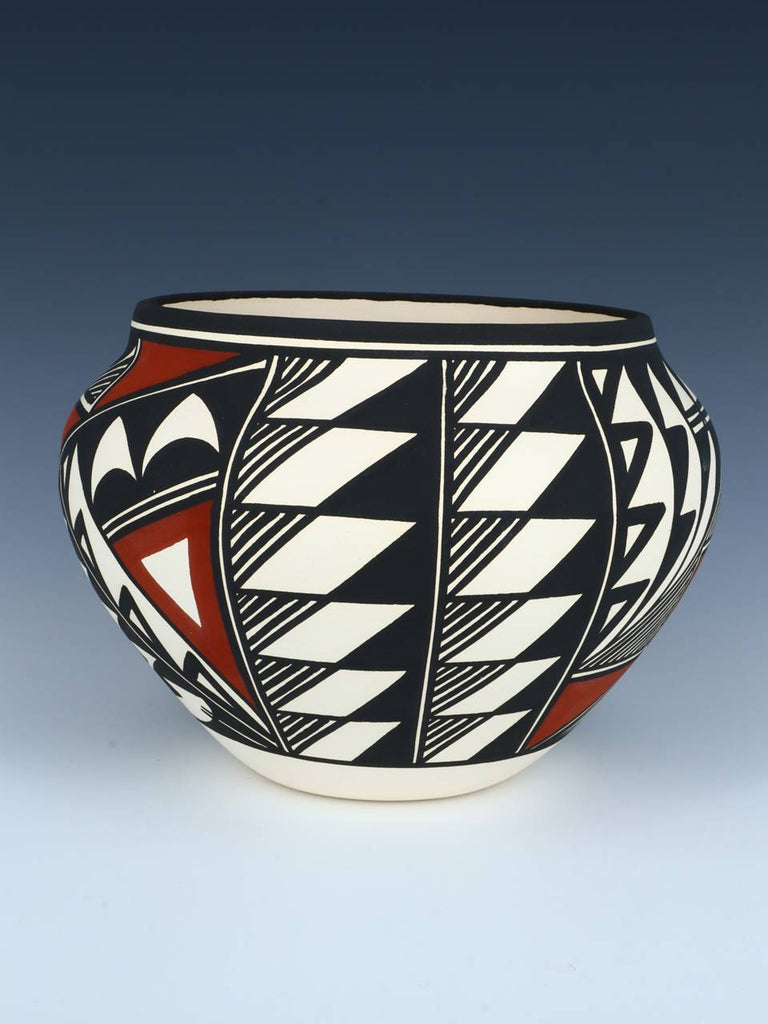 Acoma Pueblo Hand Painted Pottery Bowl - PuebloDirect.com