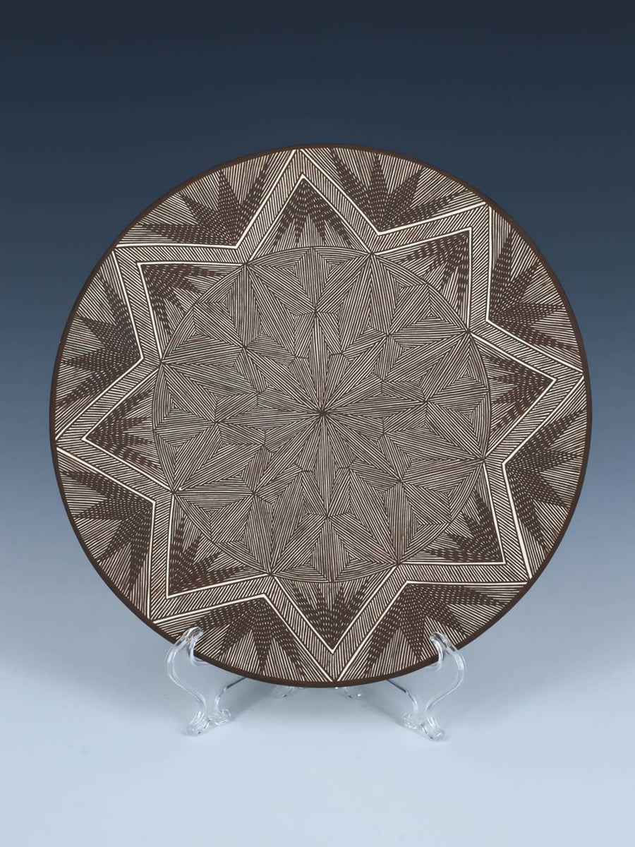 Hand Made Acoma Pueblo Pottery Plate – PuebloDirect.com