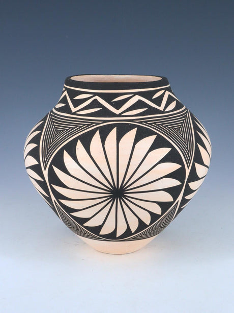 Acoma Pueblo Hand Coiled Geometric Painted Pottery - PuebloDirect.com