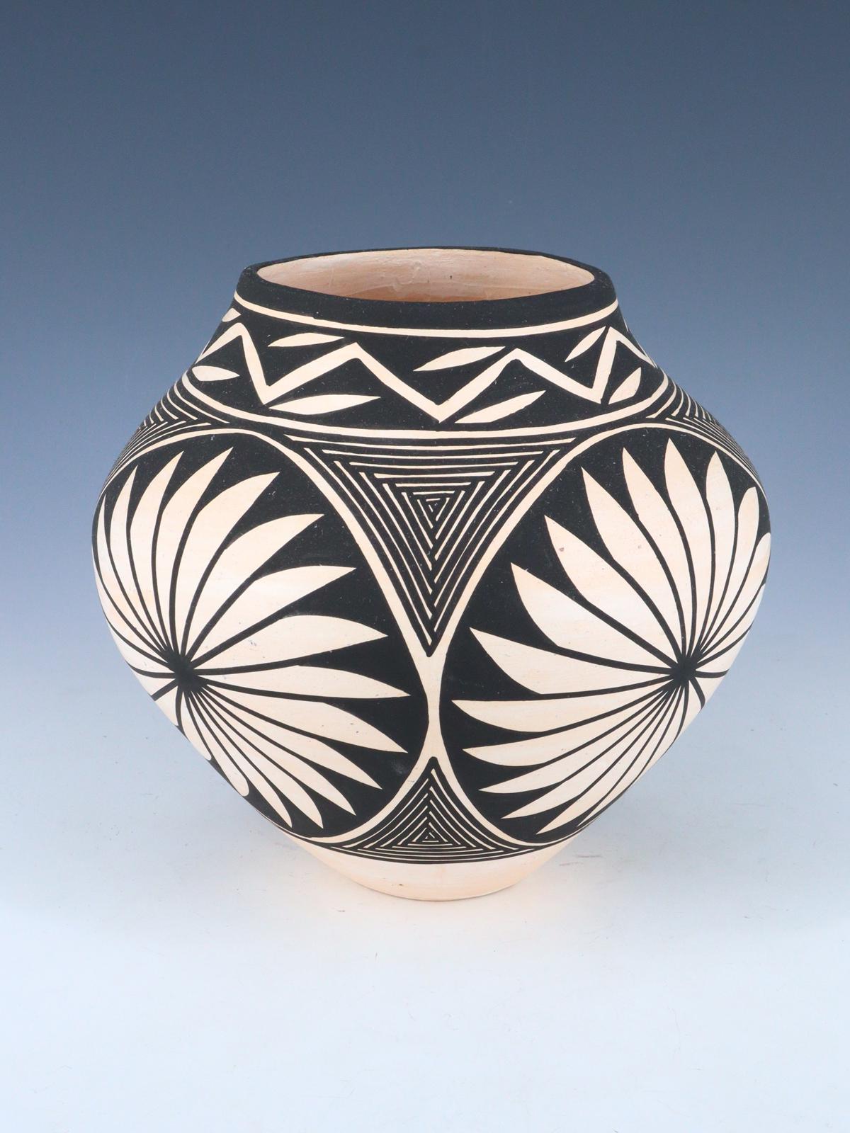 Acoma Pueblo Hand Coiled Geometric Painted Pottery - PuebloDirect.com
