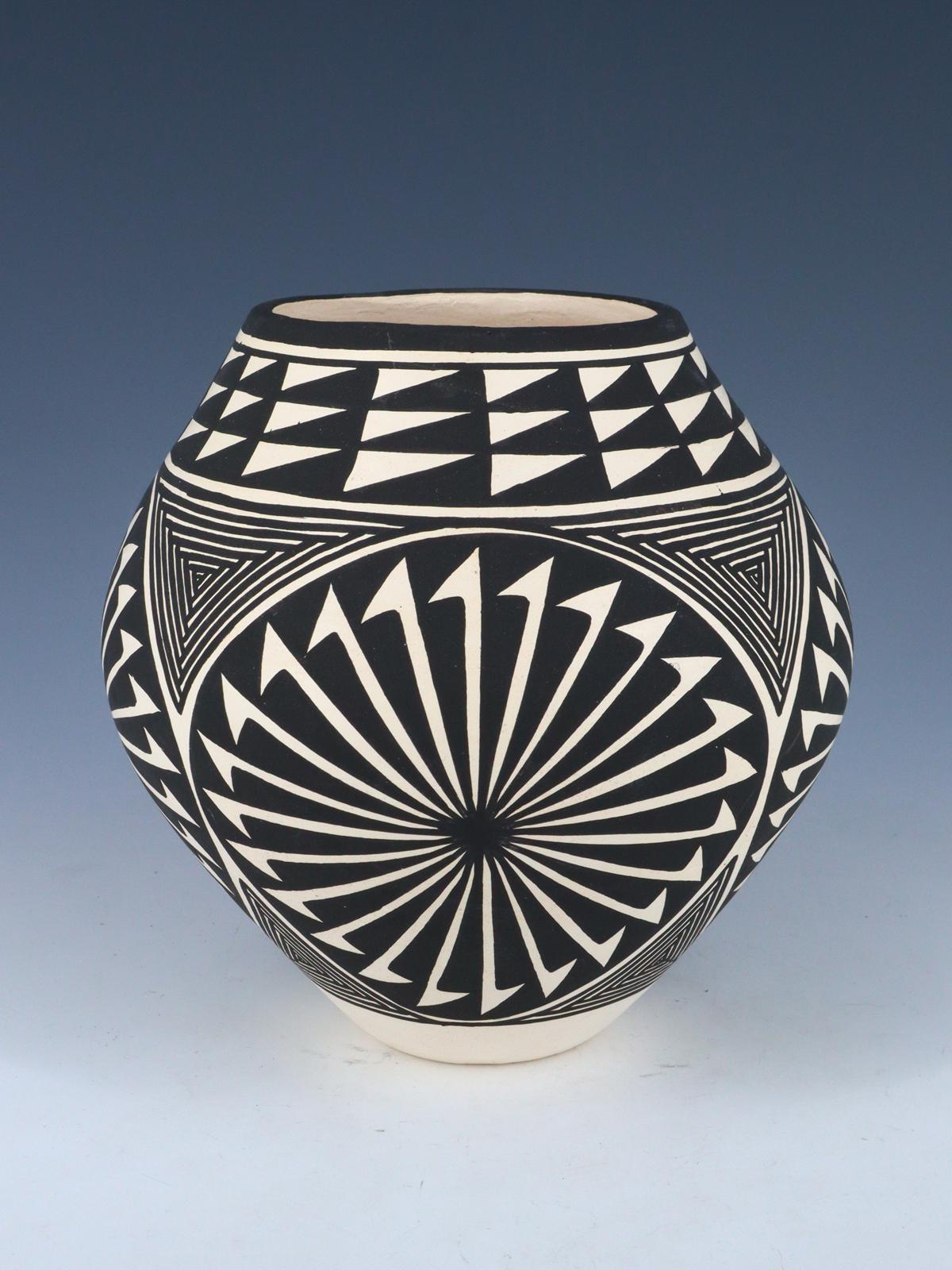 Acoma Pueblo Hand Coiled Geometric Painted Pottery - PuebloDirect.com