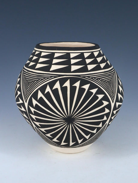 Acoma Pueblo Hand Coiled Geometric Painted Pottery - PuebloDirect.com