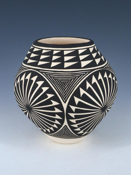 Acoma Pueblo Hand Coiled Geometric Painted Pottery - PuebloDirect.com