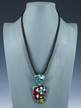 Collar de lapislázuli con incrustaciones de mosaico de Santo Domingo de los nativos americanos