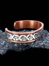 Navajo Sterling Silver and Copper Cuff Bracelet - PuebloDirect.com
