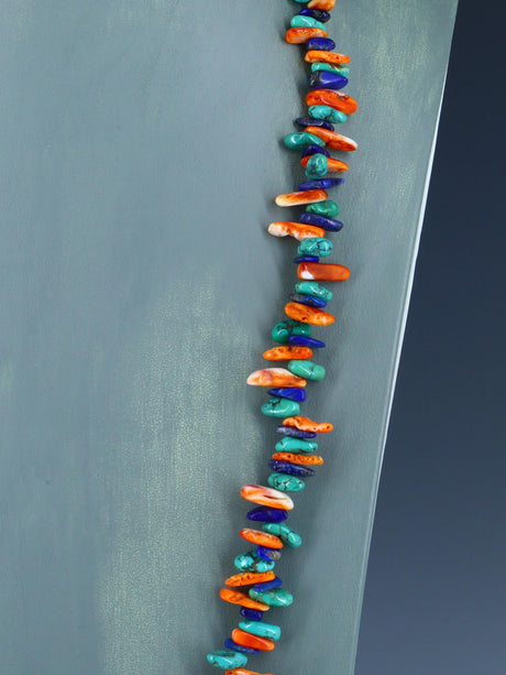 Bijoux indiens amérindiens Collier turquoise à brin unique