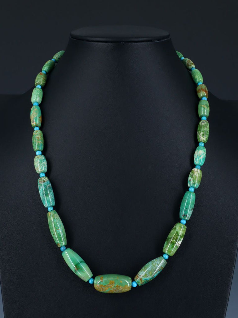 22" Native American Jewelry Turquoise Necklace - PuebloDirect.com