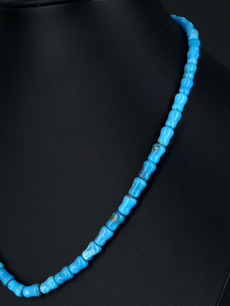 18" Native American Single Strand Turquoise Necklace - PuebloDirect.com